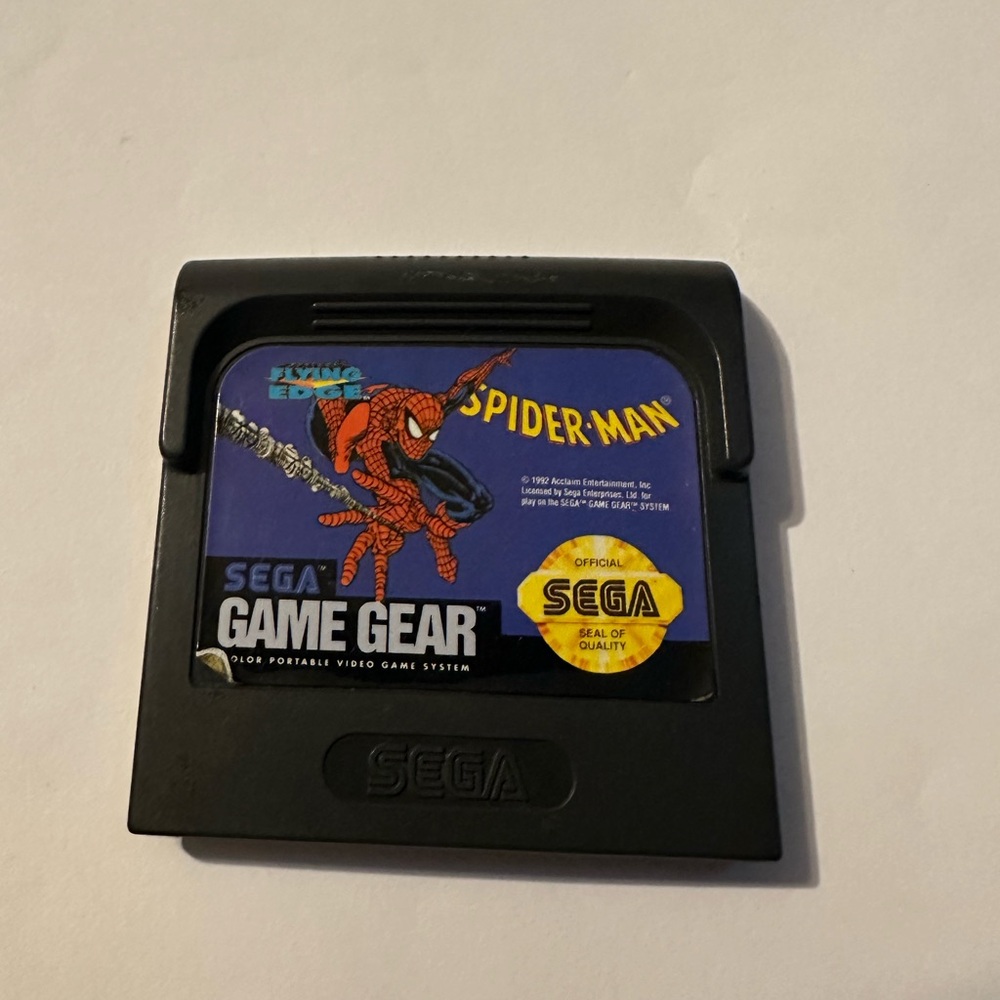 Sega Game Gear Spider-Man Cartridge